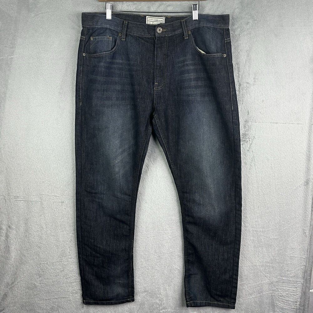 colours alexander julian jeans Men's Blue Baggy Stretch Denim 38x32 (38x30.5)